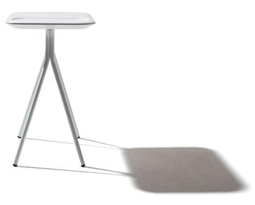 Pyramid Side Table, 45 x 60 cm, White Metal Frame, Modern Design