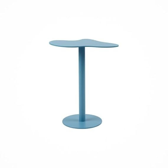 Nested Side Tables , Cloud-Shaped Design, Powder-Coated Steel, Blue Shades, 44-50 cm Height (Medium)
