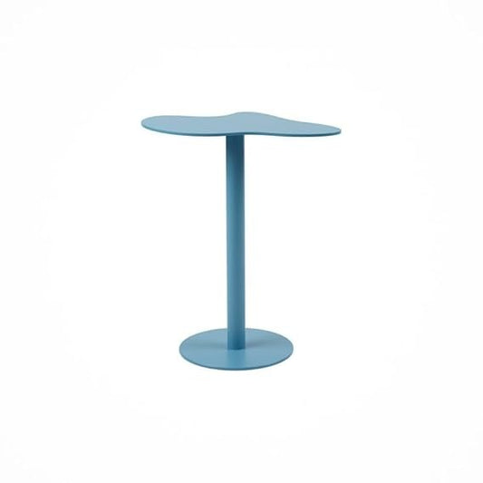 Nested Side Tables , Cloud-Shaped Design, Powder-Coated Steel, Blue Shades, 44-50 cm Height (Medium)