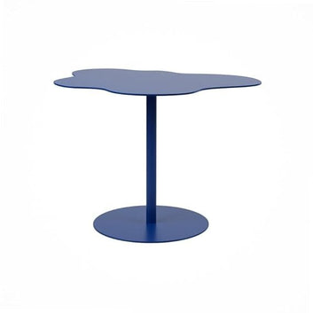 Nested Side Tables , Cloud-Shaped Design, Powder-Coated Steel, Blue Shades, 44-50 cm Height (Medium)