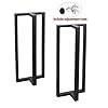 Furniture Legs 35”Height 15”Wide Rustic Decory T Shape Table Legs,Heavy Duty Metal Desk,Dining Table Legs,Industrial Modern, DIY Iron Bench Legs