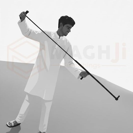 Premium Agricultural Potash-Gandhak Gun, Black Metal, Professional Fertilizer Applicator for Farmers, Ergonomic Design