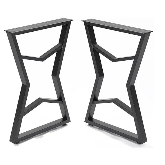 Metal Legs for Table, Dining Table Legs for Kitchen Modern Industrial Style - Set of 2. (E Shape)