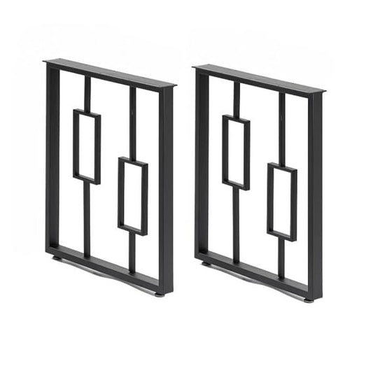 Metal Legs for Table, Dining Table Legs for Kitchen Modern Industrial Style - Set of 2. (O Shape)