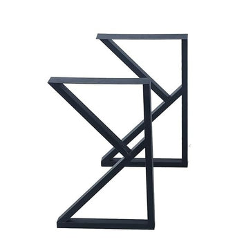 2 Pcs Furniture Legs Rustic Decory K Shape Table Legs,Heavy Duty Metal Desk Legs,Dining Table,Industrial Modern, DIY Iron Bench(H28”xW17.7”)