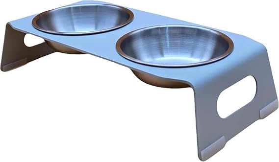 Homes for Feeding Station for Dogs and Cats Feeding Bowl Extremely Robust and Non-Slip - Dog Bowl/Cat Bowl Raised (Made Stainless Steel)