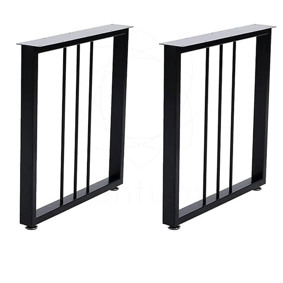 Metal Legs for Table, Dining Table Legs for Kitchen Modern Industrial Style - Set of 2. (Rectangle Shape)