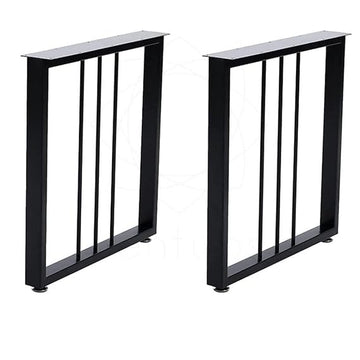 Metal Legs for Table, Dining Table Legs for Kitchen Modern Industrial Style - Set of 2. (Rectangle Shape)
