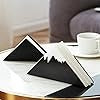 Mountain Peak Napkin Holder, Modern Design, Black and White, Decorative Table Accessory (Black)