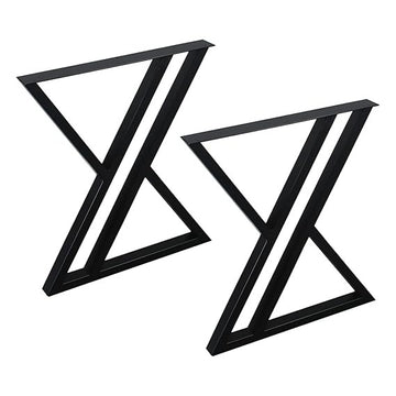 Rustic Decor Triangle Table Legs, Heavy Duty Metal, 28' Height, 24' Wide, Industrial Modern, DIY Iron Bench Legs