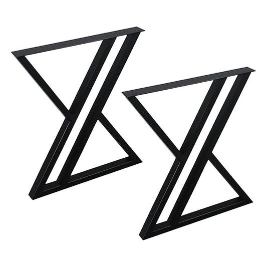 Rustic Decor Triangle Table Legs, Heavy Duty Metal, 28' Height, 24' Wide, Industrial Modern, DIY Iron Bench Legs