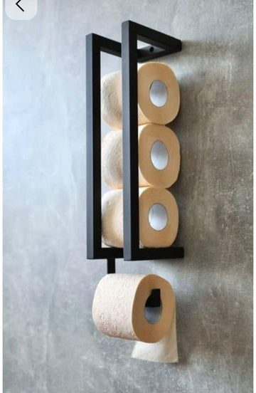 Modern Wall Mount Bracket, Black Metal Frame, Industrial Steel Construction, 50x14x9 cm, Rectangular Support for Shelves, Countertops