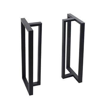 Furniture Legs 35”Height 15”Wide Rustic Decory T Shape Table Legs,Heavy Duty Metal Desk,Dining Table Legs,Industrial Modern, DIY Iron Bench Legs