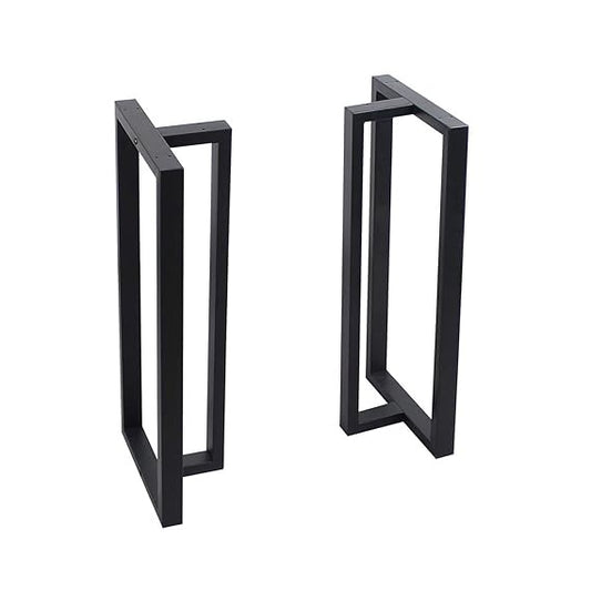 Furniture Legs 35”Height 15”Wide Rustic Decory T Shape Table Legs,Heavy Duty Metal Desk,Dining Table Legs,Industrial Modern, DIY Iron Bench Legs
