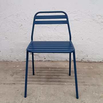 Metal Dining Chair, Navy Blue, 46 x 62 x 84 cm