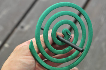 Mosquito Coil Holder, Iron, Matte Black, 15 x 10 x 14.5 cm