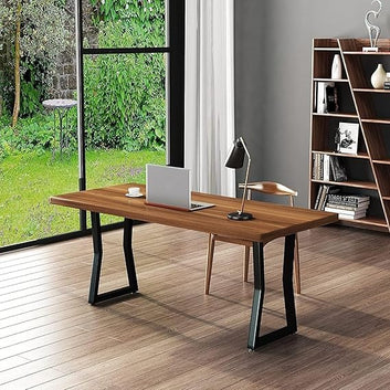 Metal Legs for Table, Dining Table Legs for Kitchen Modern Industrial Style - Set of 2. (M Shape)