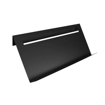 Modern Wall-Mounted Magazine Rack, Black Metal, Space-Saving Design for Home and Office